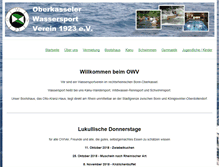 Tablet Screenshot of owv-oberkassel.de